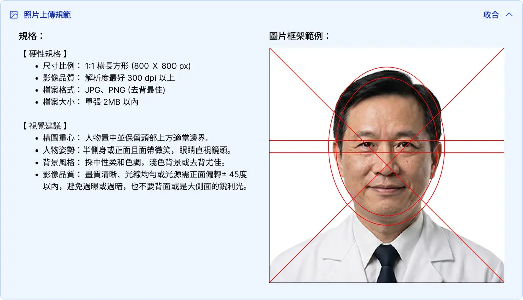 照片上傳規範截圖